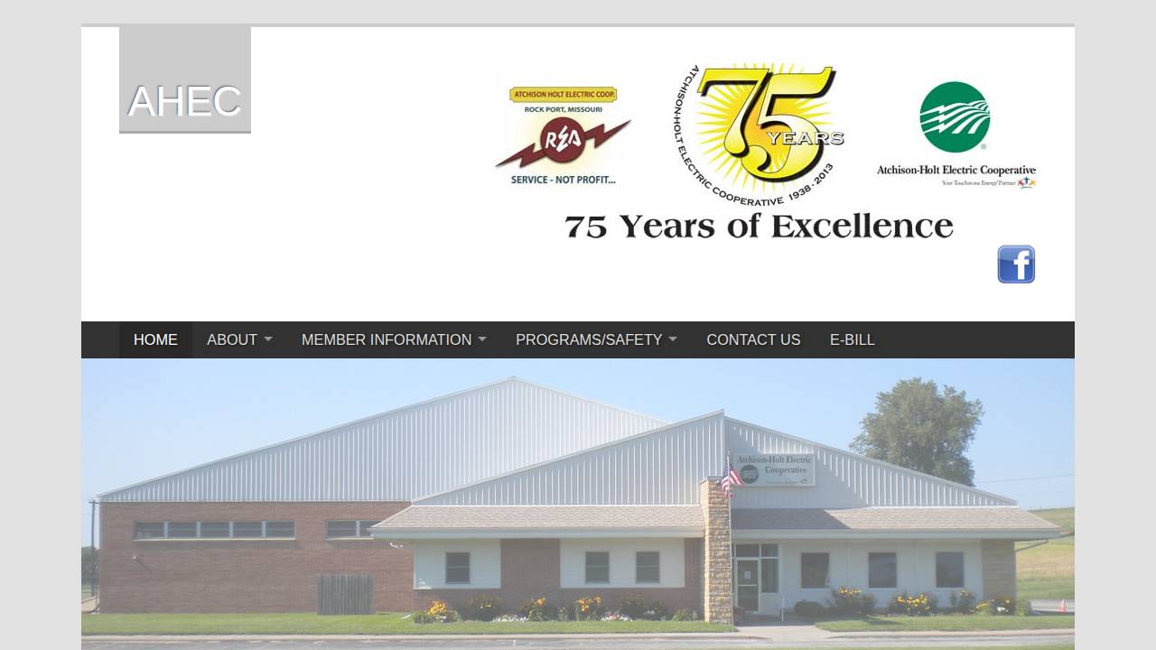 Atchison-holt Electric Cooperative website screenshot
