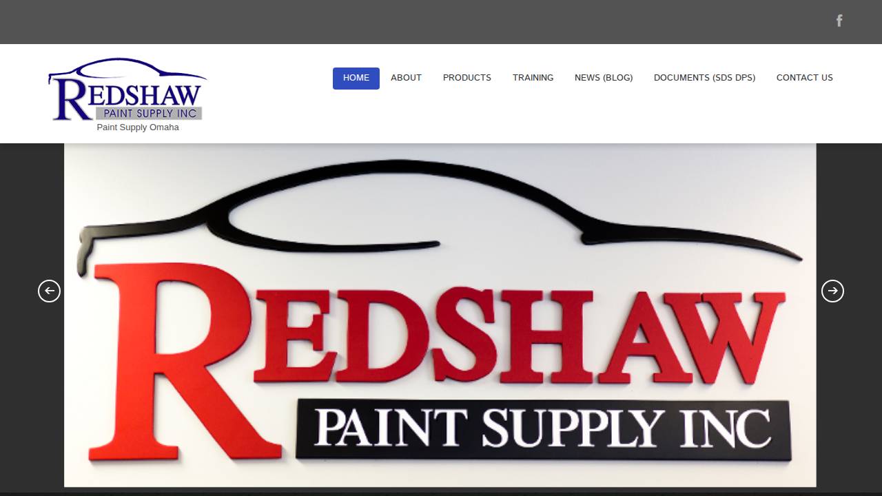 Redshaw Paint Supply INC website screenshot