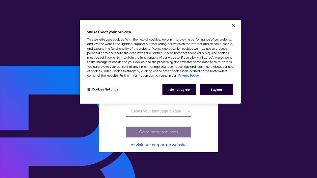 Brenntag Mid-south, LLC website screenshot