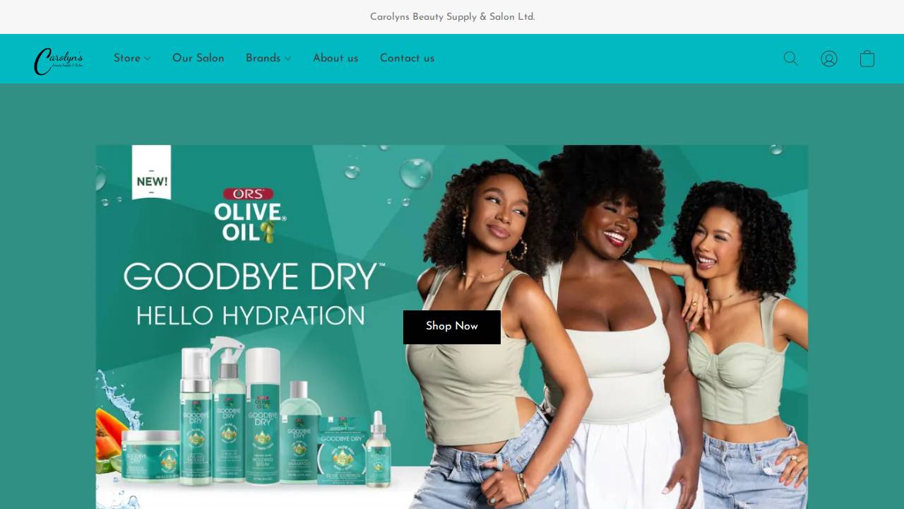 Steele, Carolyn M; Carolyns Beauty Shop website screenshot