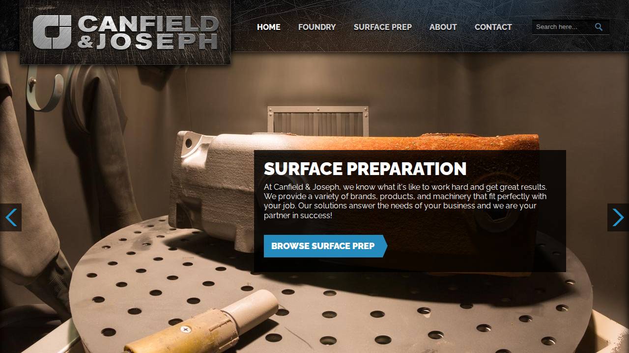 Canfield AND Joseph Inc, Canf website screenshot