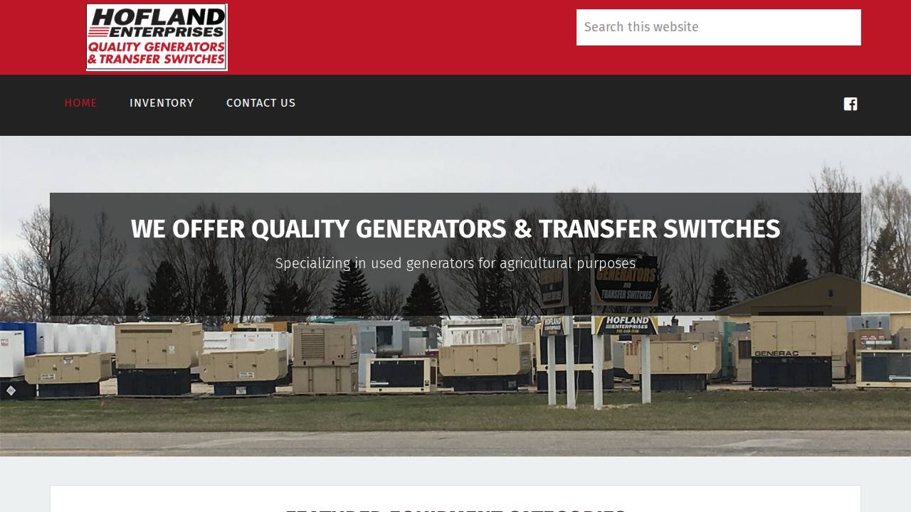 Hofman, Arlen D; Arlens Electric website screenshot