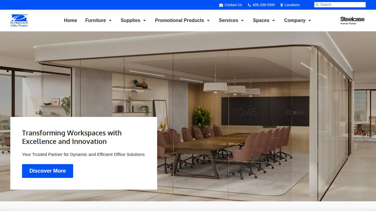 Interstate Office Products Inc, Inte website screenshot