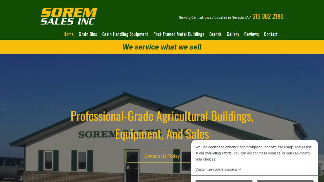Sorem Sales INC website screenshot
