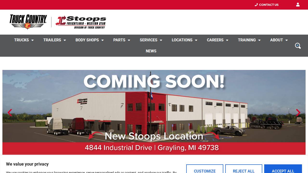 Truck Country OF Iowa INC website screenshot