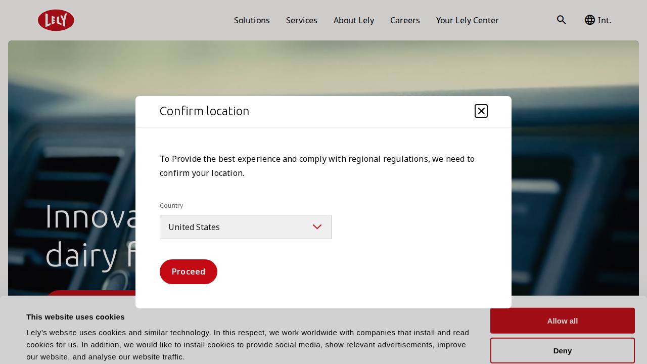 Precision Dairy Equipment, Inc. website screenshot