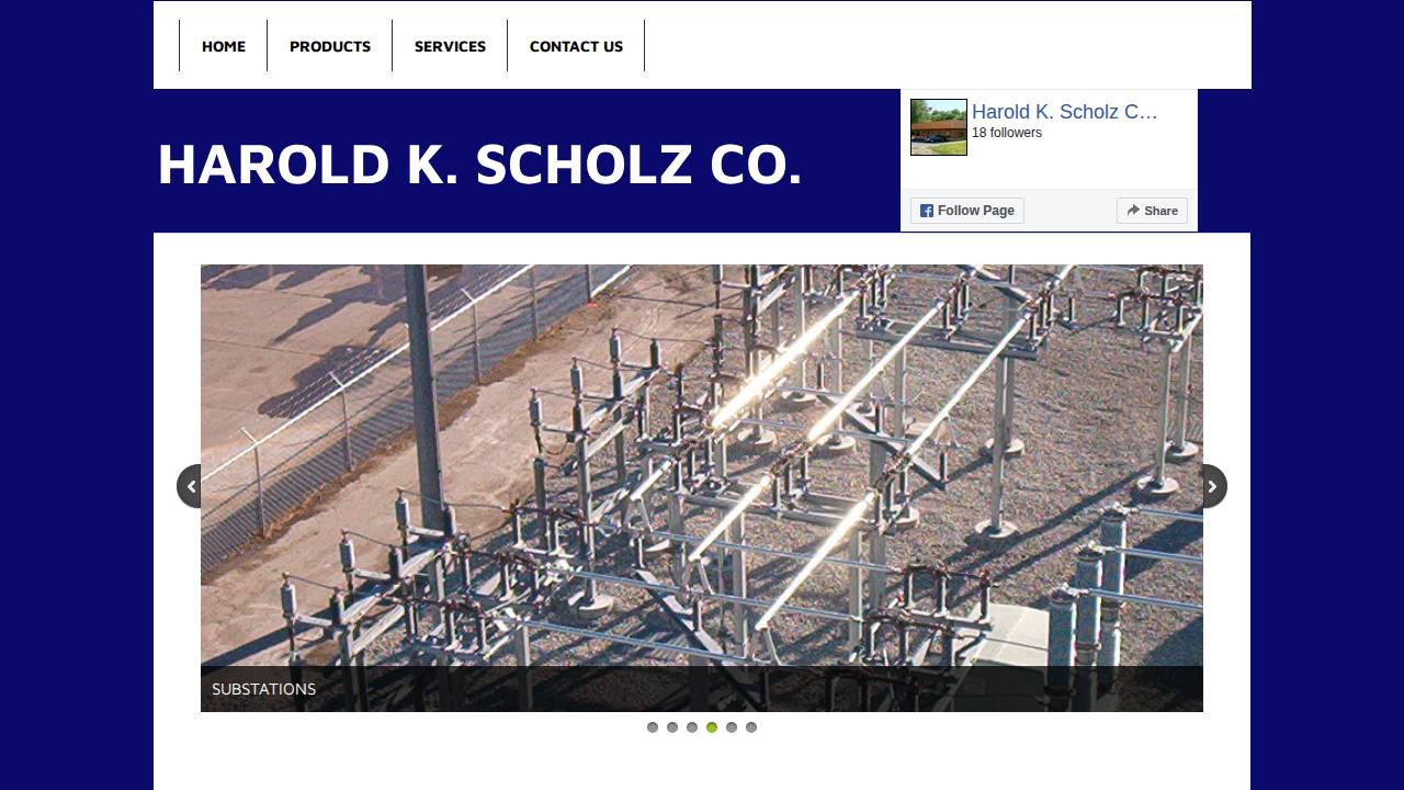 Harold K Scholz Company website screenshot