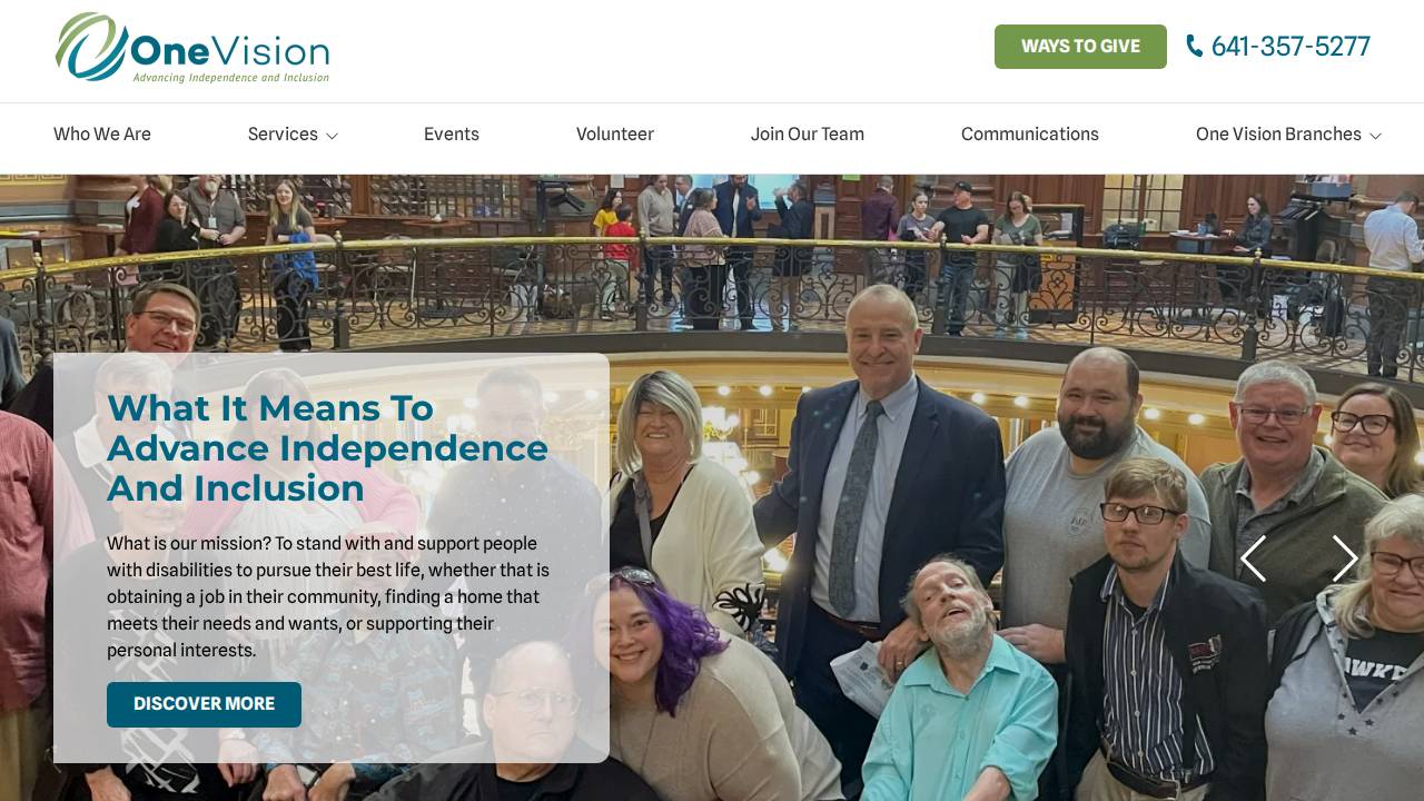 ONE Vision, DBA Opportunity Village, Opportunity Village website screenshot