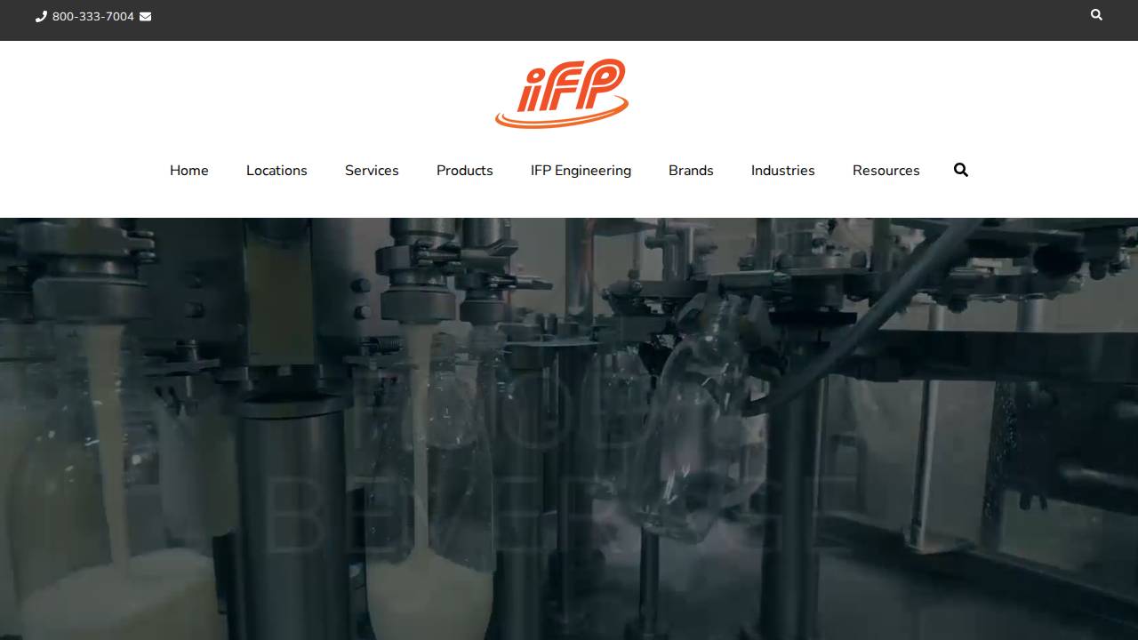 IFP Motion Solutions Inc, Iowa Fluid Power INC website screenshot