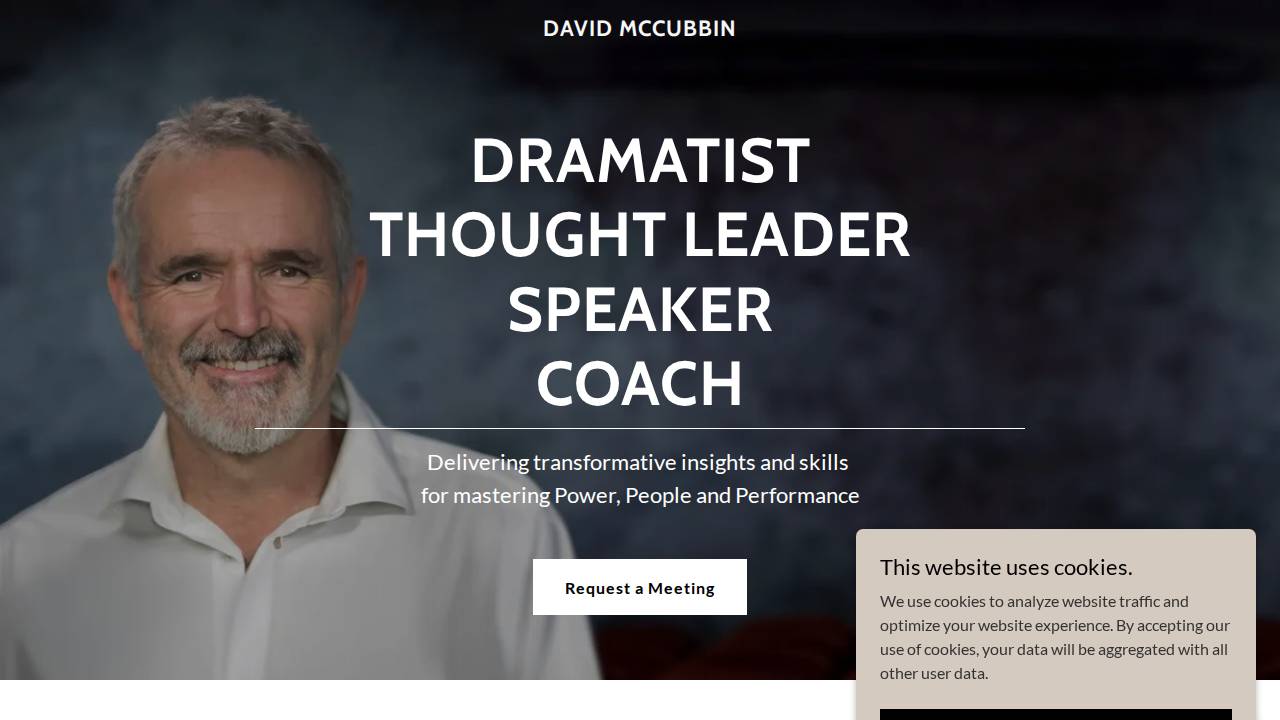 Mccubbin, David F; Mccubbin Equipment CO website screenshot