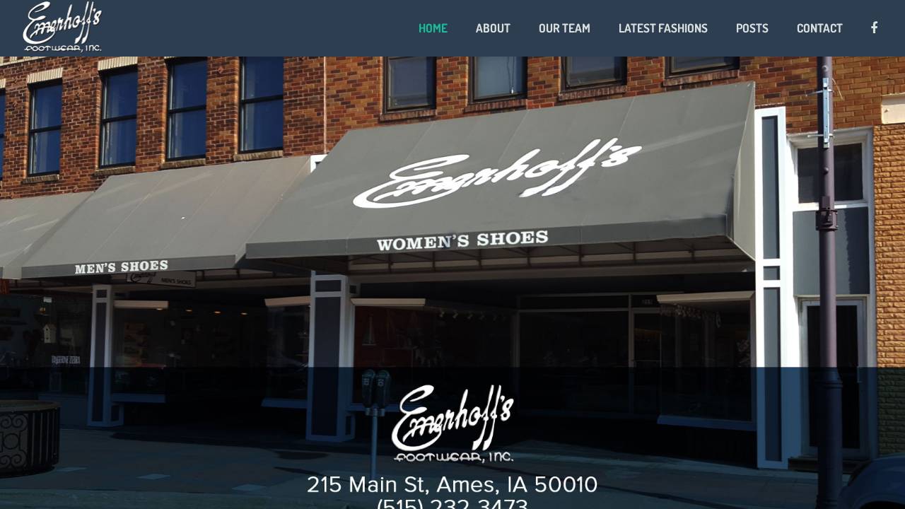 Emerhoffs Footwear INC website screenshot