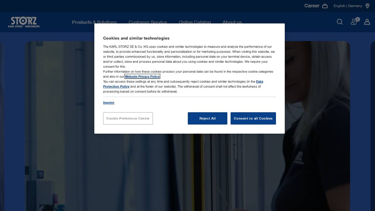 Karl Storz Endoscopy-america INC website screenshot