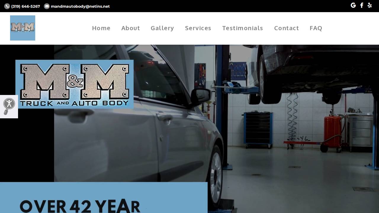 Mellema, Melvin G; D & M Body Shop website screenshot