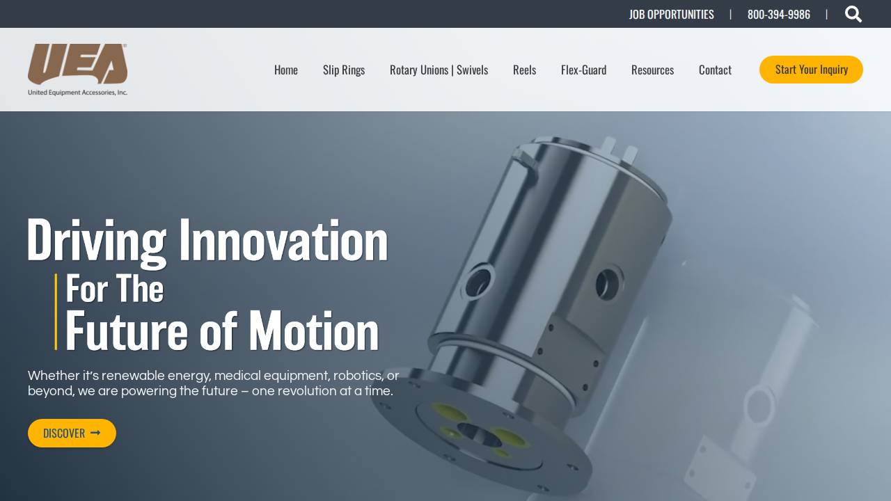 United Equipment Accessories INC website screenshot