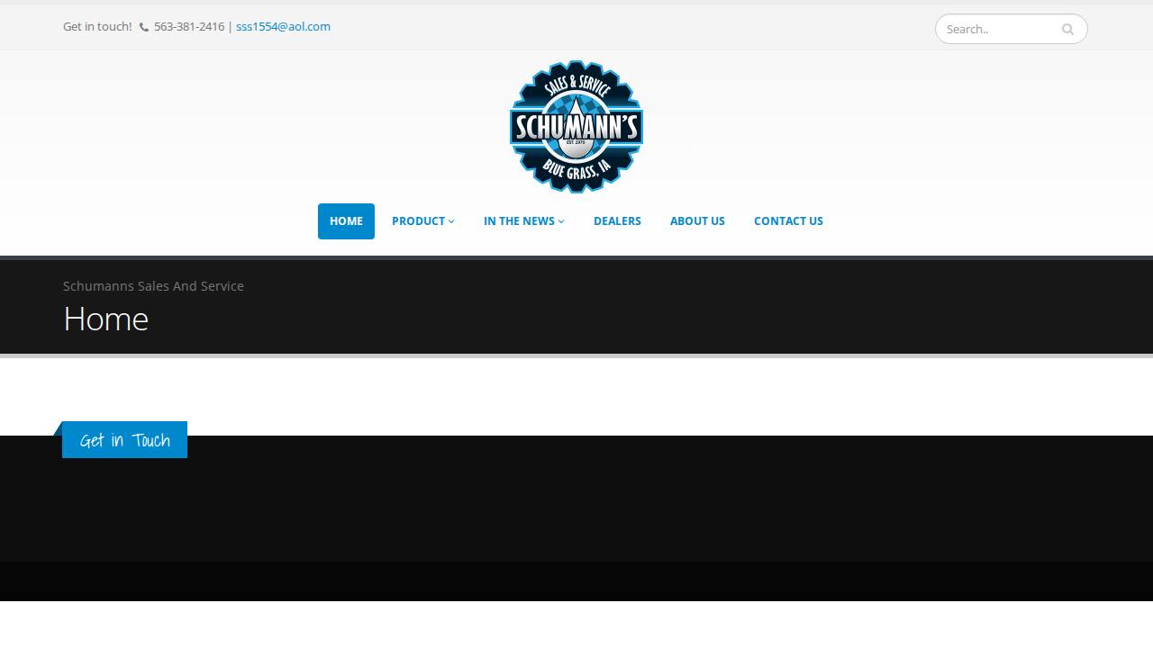 Schumann Sales AND Service Inc, Schumann Sales & Service INC website screenshot