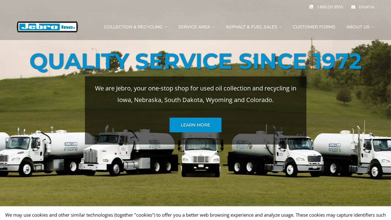 Jebro INC website screenshot