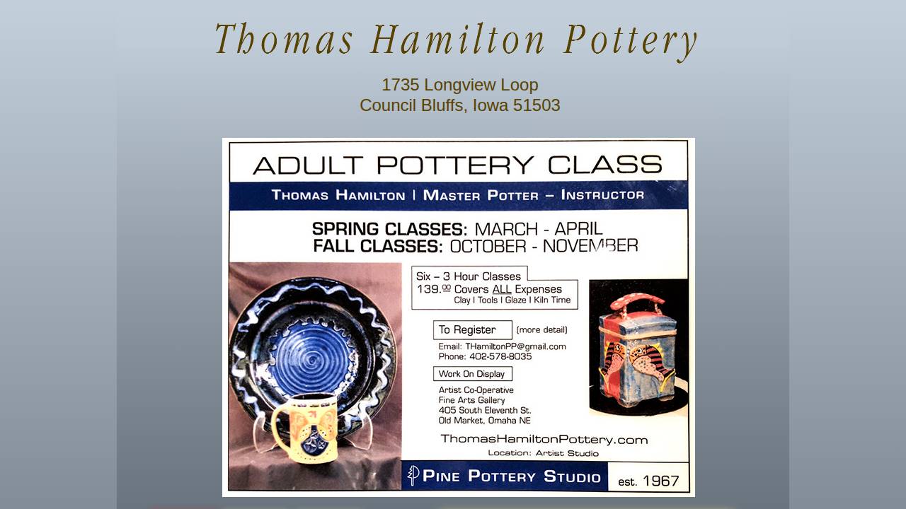 Hamilton, Thomas V; Pine Pottery Studio website screenshot