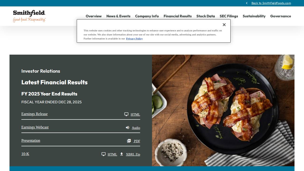 Smithfield Packaged Meats Corp website screenshot