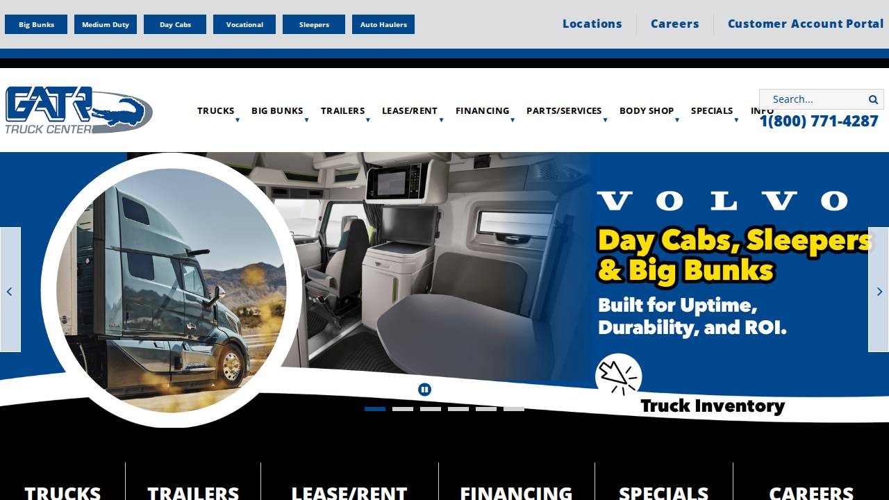 Cedar Rapids Truck Center website screenshot