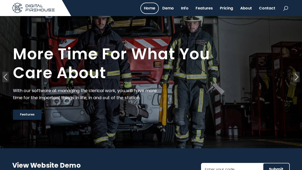 Springbrook Volunteer Fire Dept website screenshot