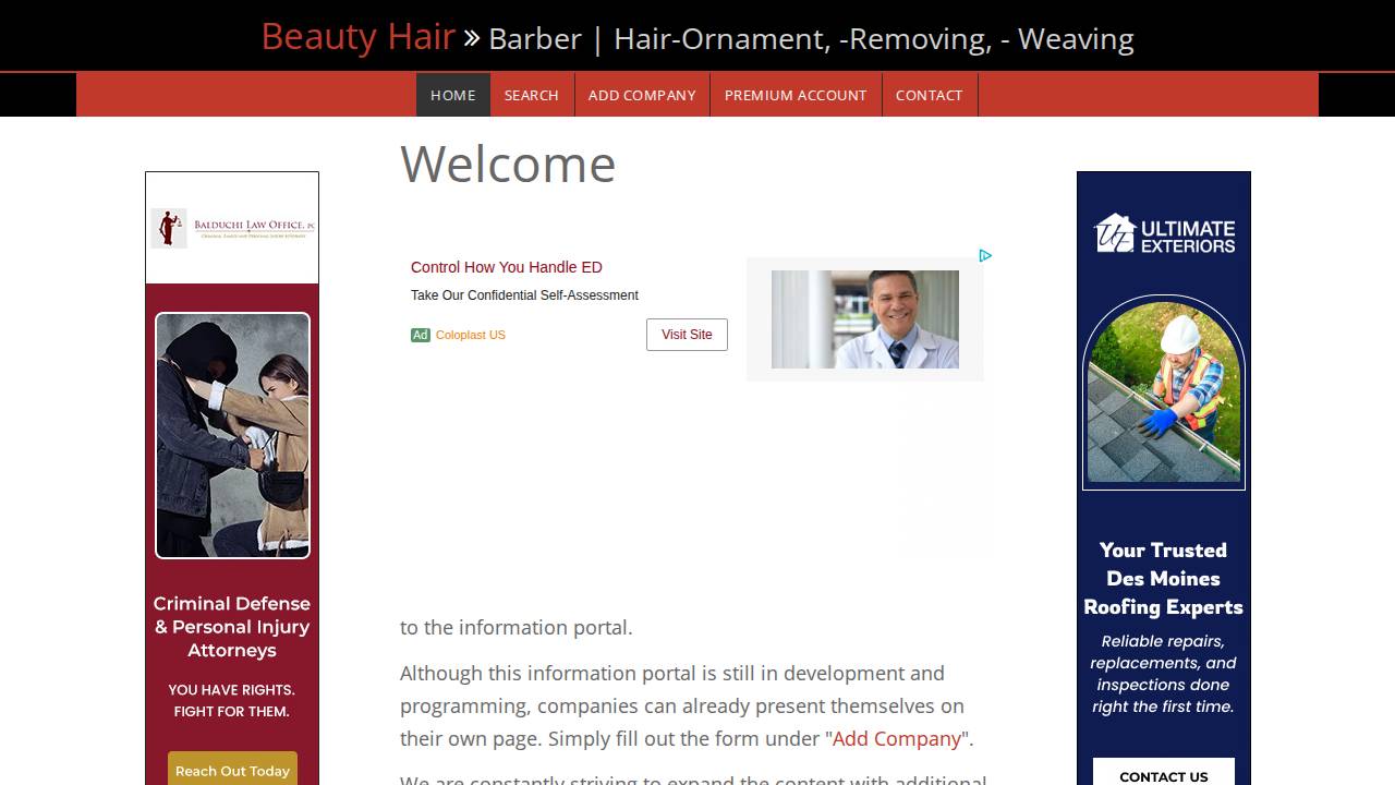 Meier, Linda K; Lindys Beauty Salon website screenshot