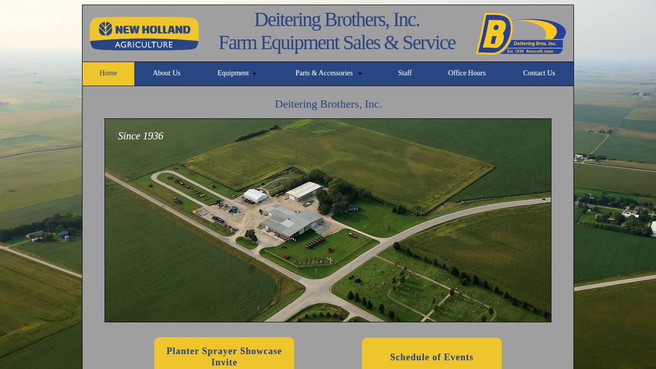Deitering Brothers Incorporated website screenshot