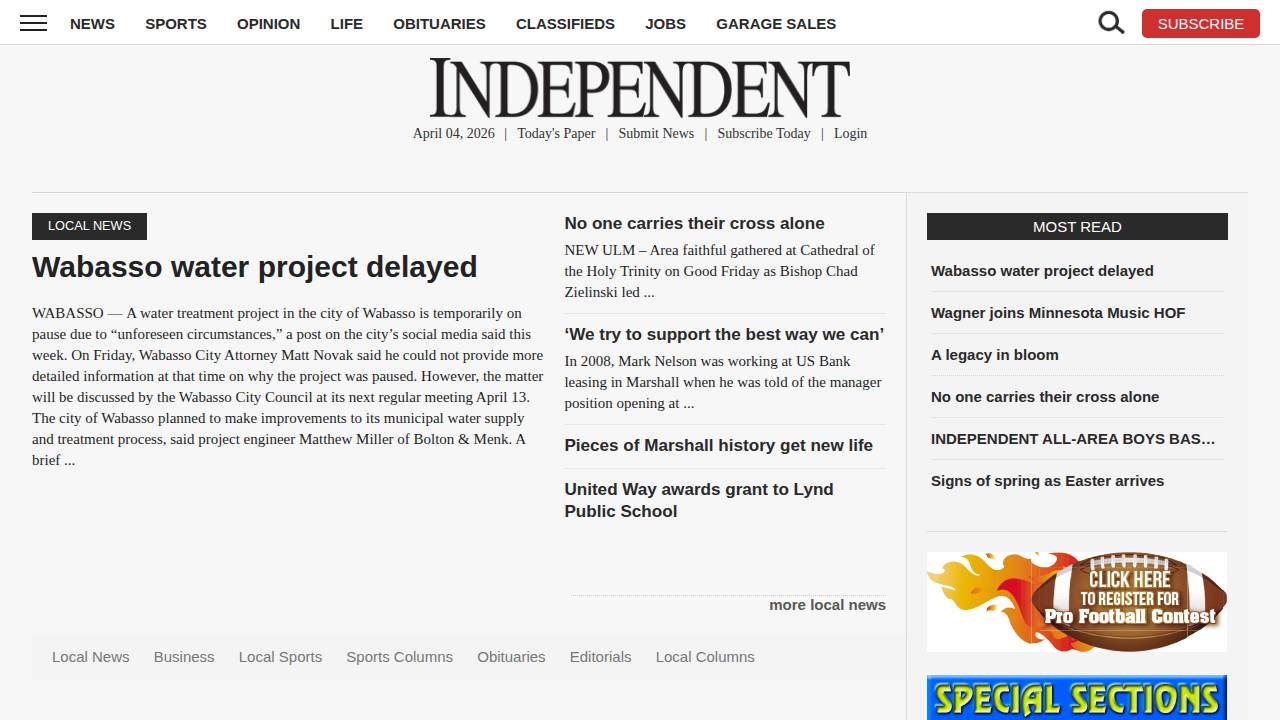 Tyler Lumber Company website screenshot