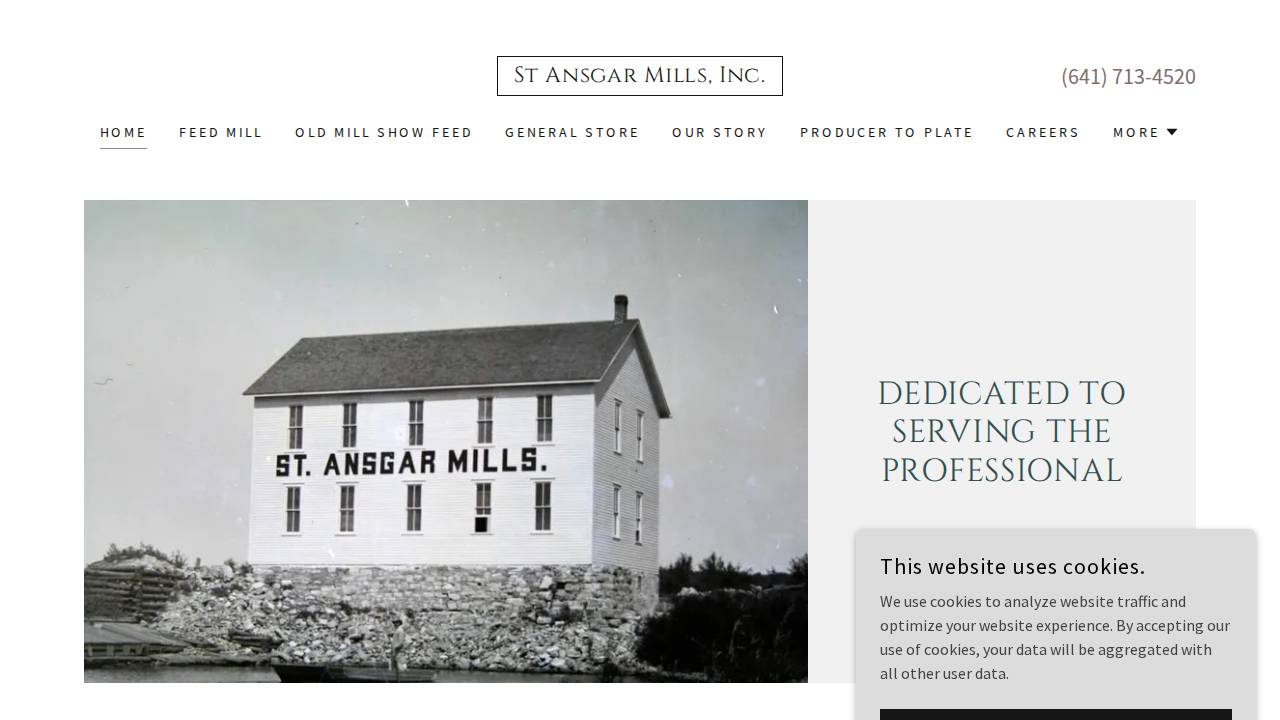 ST Ansgar Mills Inc, ST Ansgar Mills website screenshot