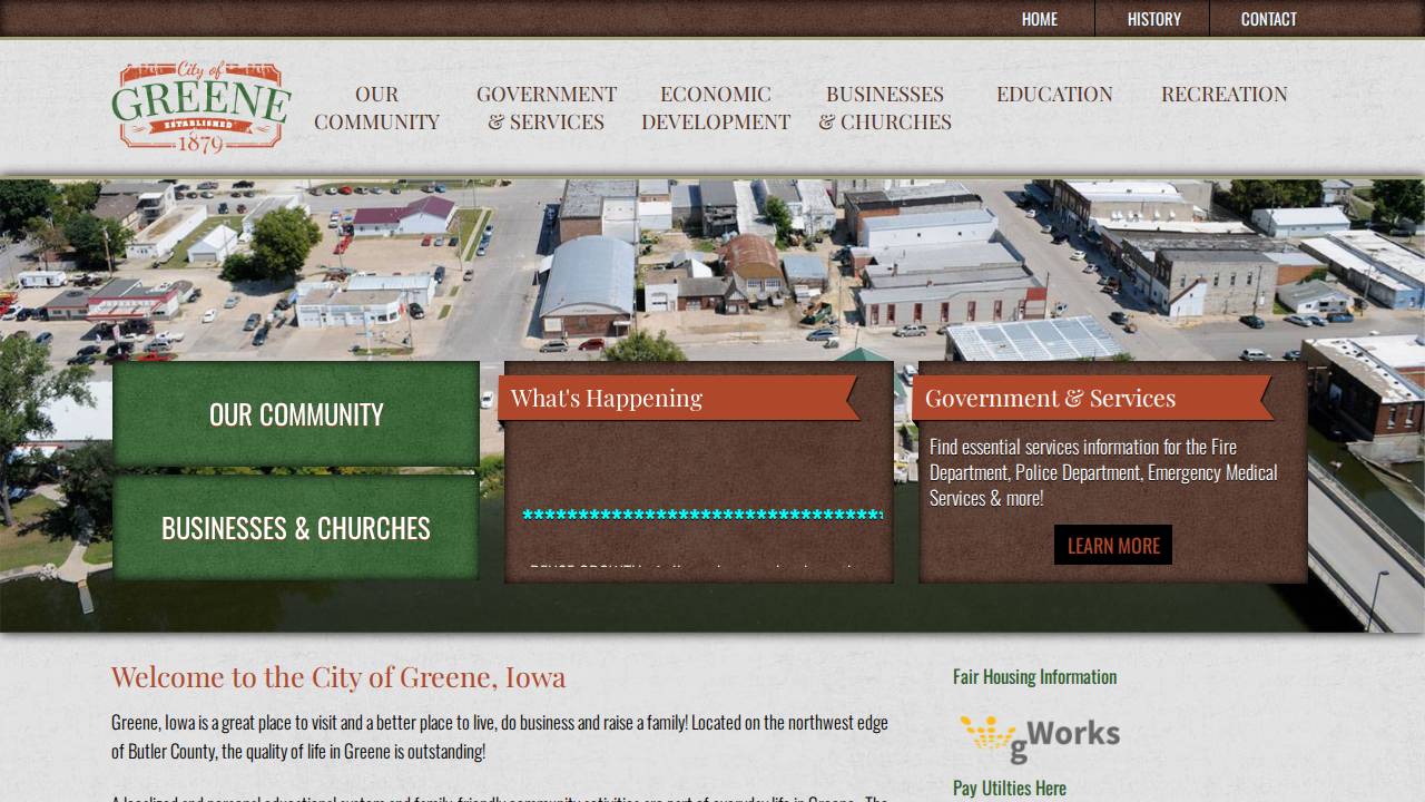 Tack-barnett Post 268 OF THE American Legion Green website screenshot