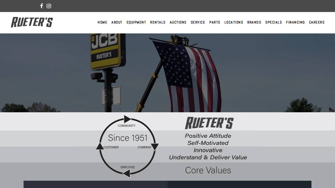 Rueter & Zenor CO website screenshot