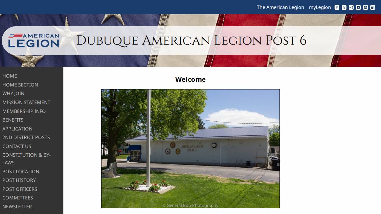 American Legion, American Legion Post # 666 website screenshot
