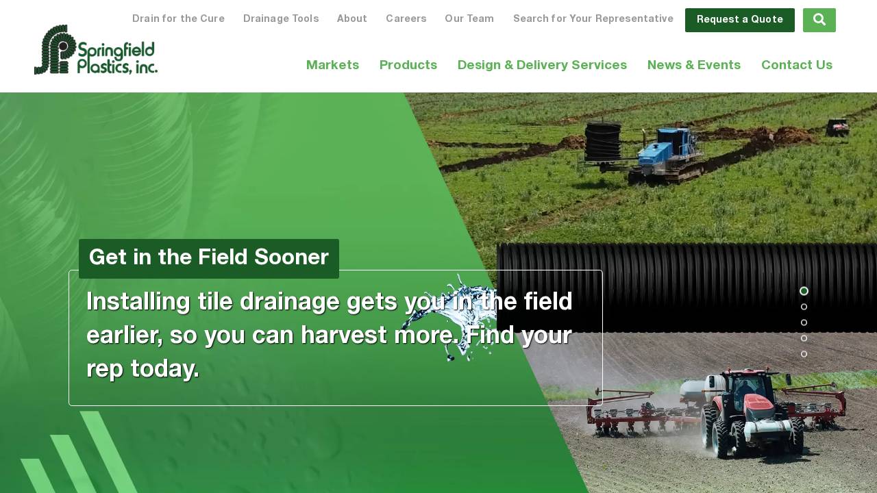 Springfield Plastics INC website screenshot