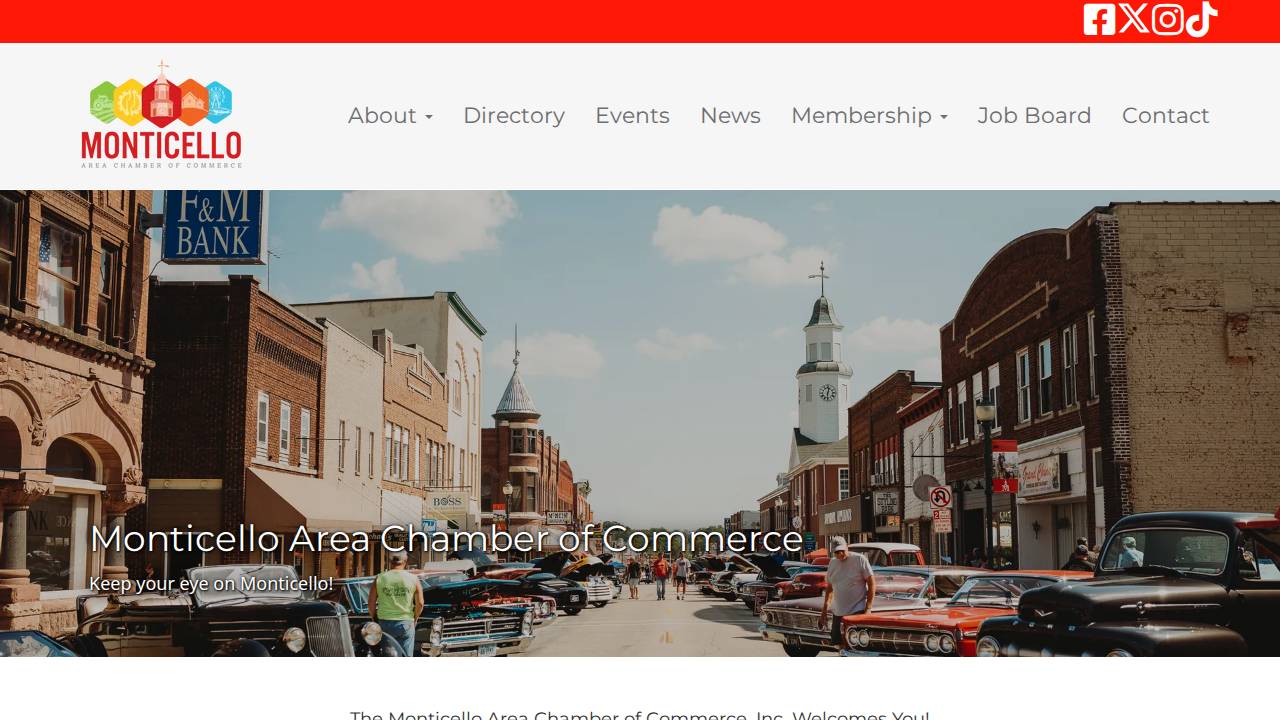 Monticello Express INC website screenshot