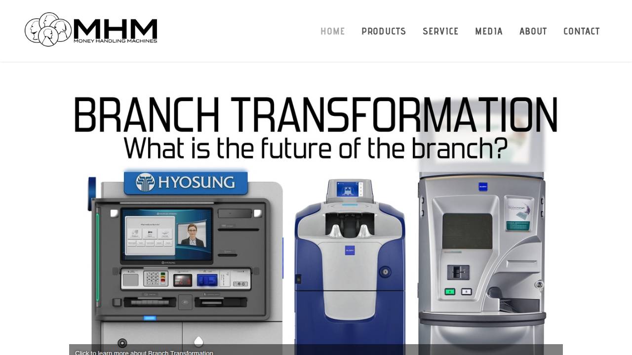 Money Handling Machines INC website screenshot