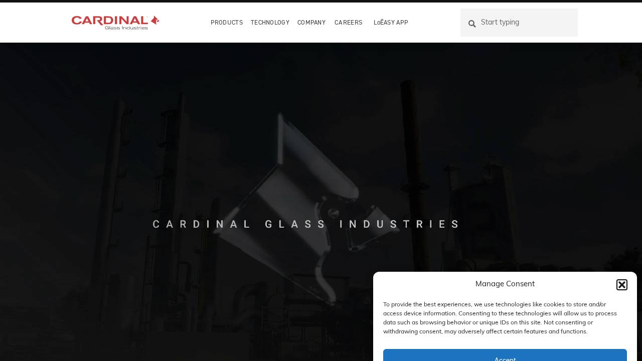 Cardinal IG website screenshot