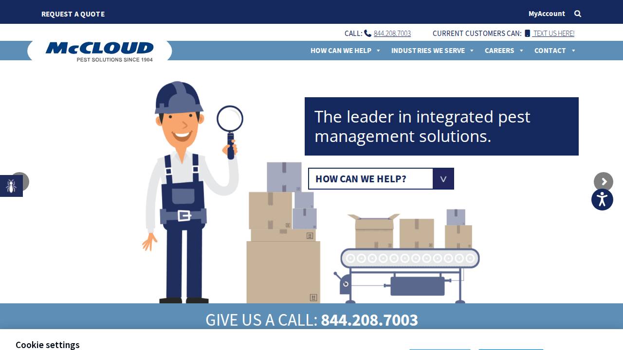 W B Mccloud & CO Inc, Pest Control Supplies website screenshot