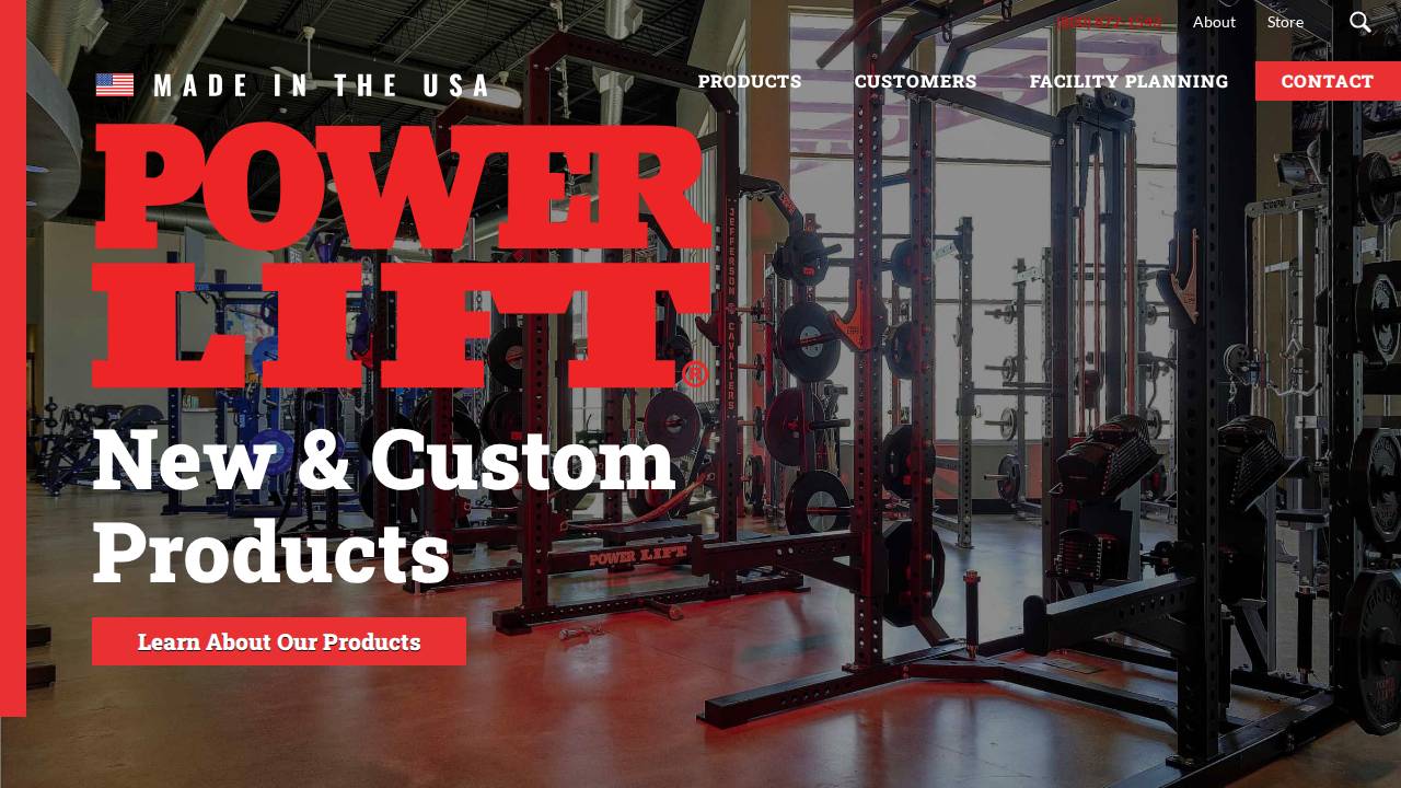 Power-lift INC website screenshot