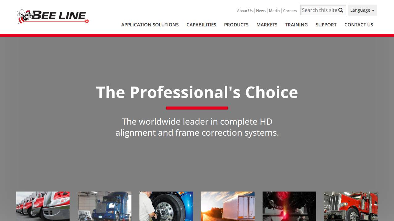 BEE Line Company website screenshot