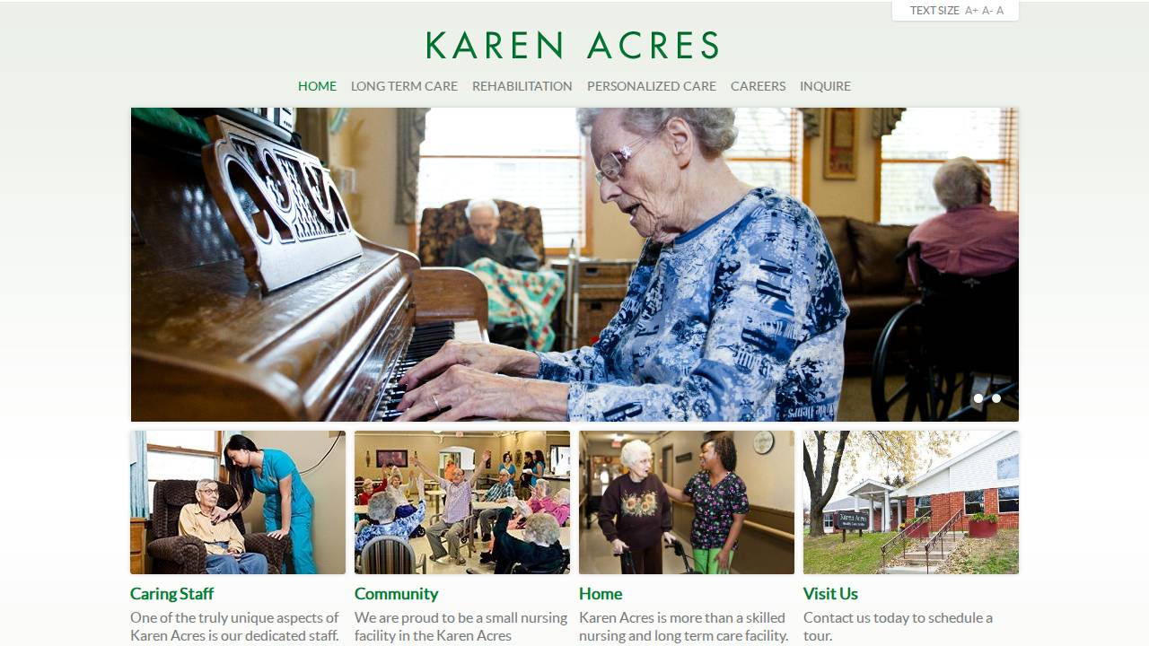 Nordholm, Karen A; Karen's website screenshot