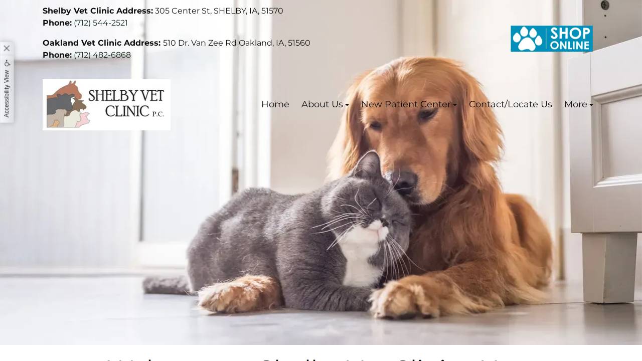 Shelby Livestock Supply INC website screenshot