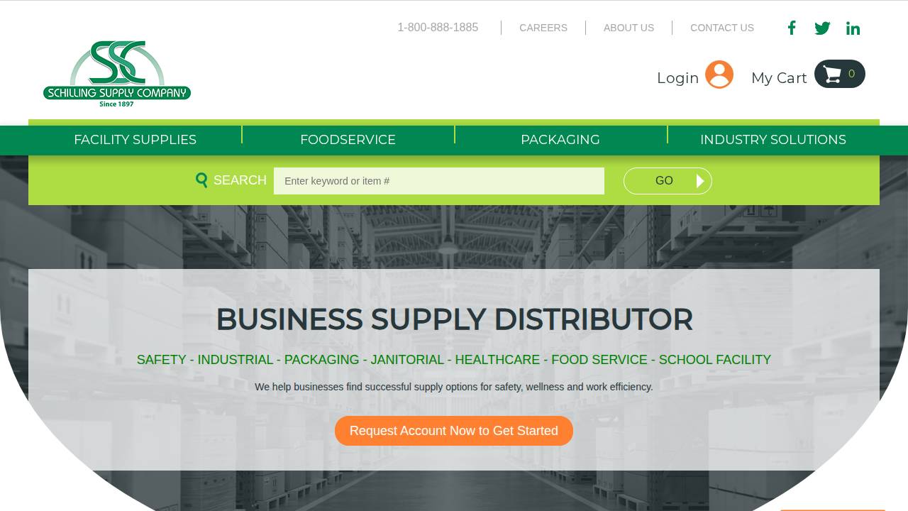 Schilling Supply CO Inc, Schi website screenshot