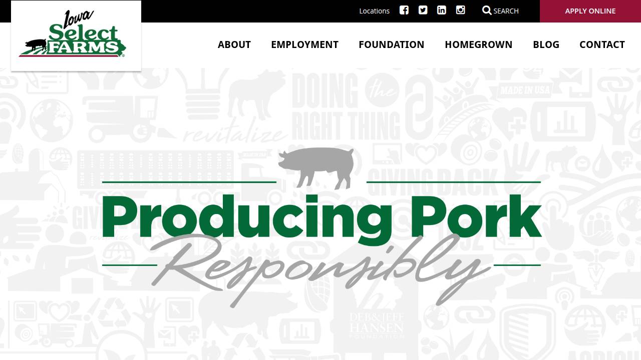 D & V Farms Ltd website screenshot