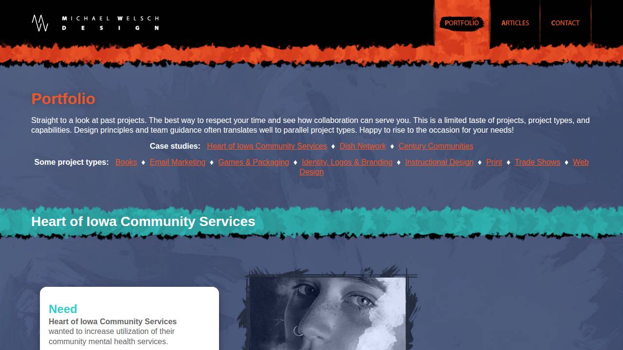 Bell, Michael; Shear Design website screenshot