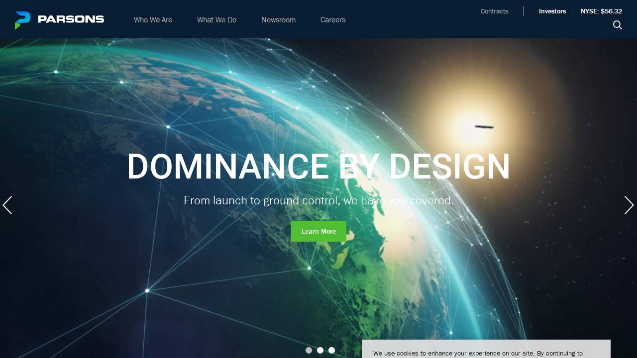 Parsons Government Services INC website screenshot