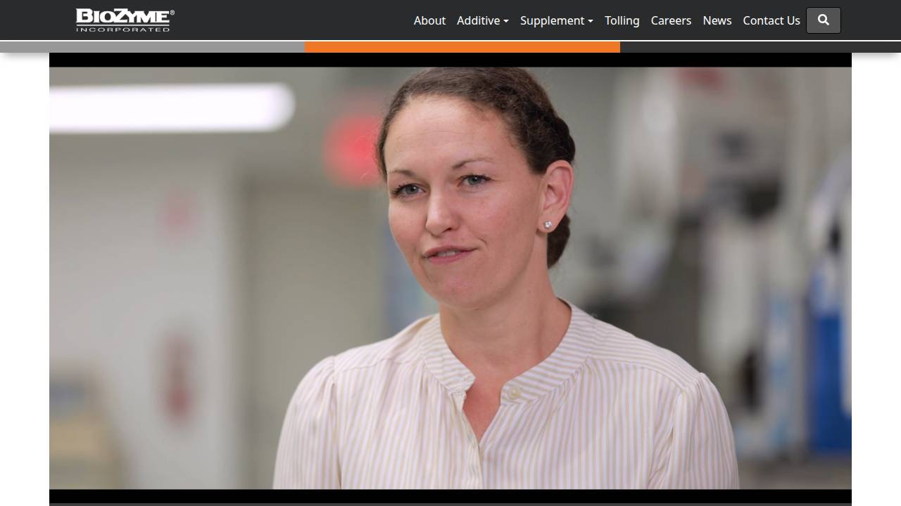 Biozyme Incorporated website screenshot