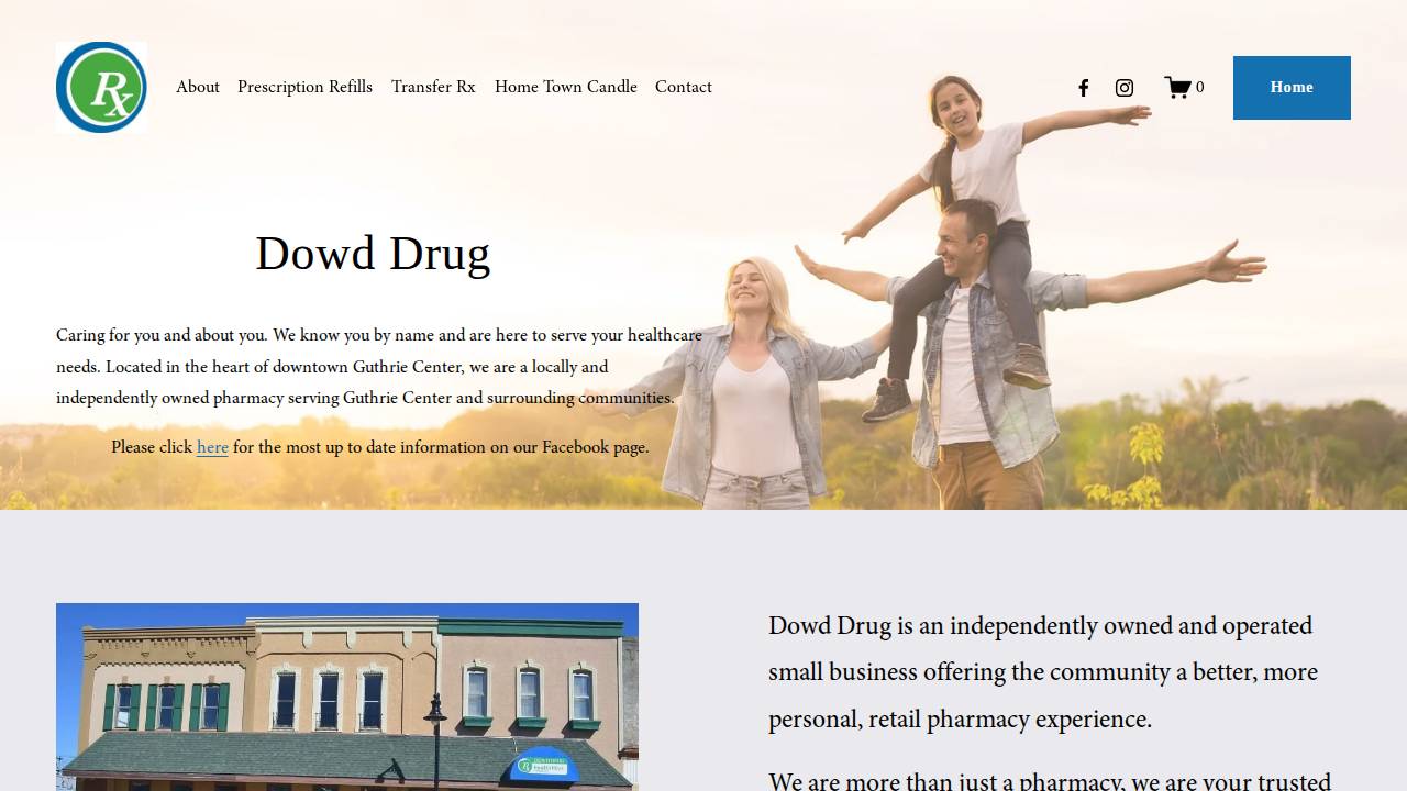 Dowd Drug INC website screenshot