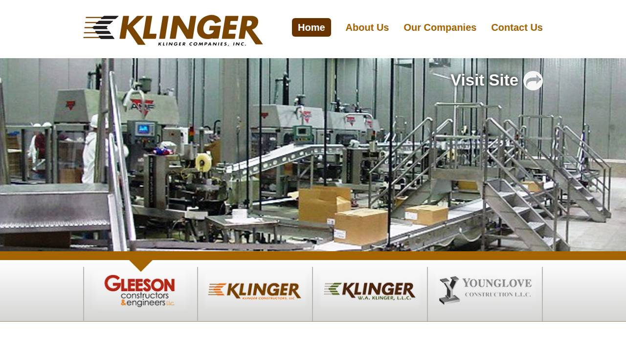 Klinger Properties INC website screenshot