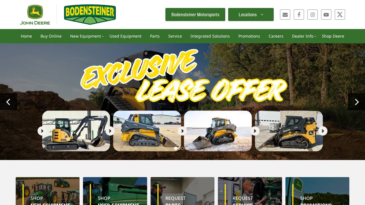 Bodensteiner Implement CO, Clermont CO website screenshot