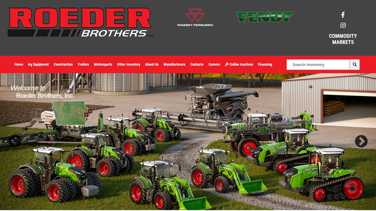 Roeder Bros INC website screenshot