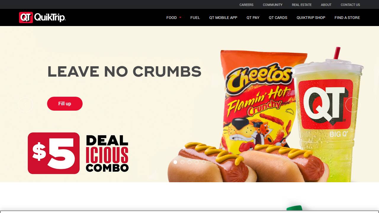 Quiktrip Corporation & Subsidiaries, Quiktrip Corporation website screenshot
